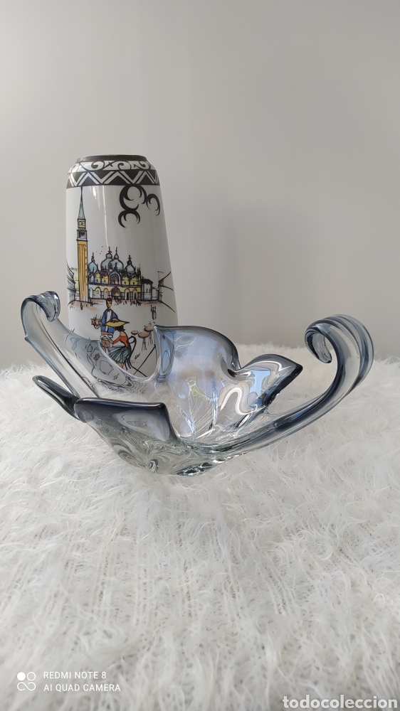 Antig&uuml;edades: Centro de cristal Murano Glass. - Foto 1