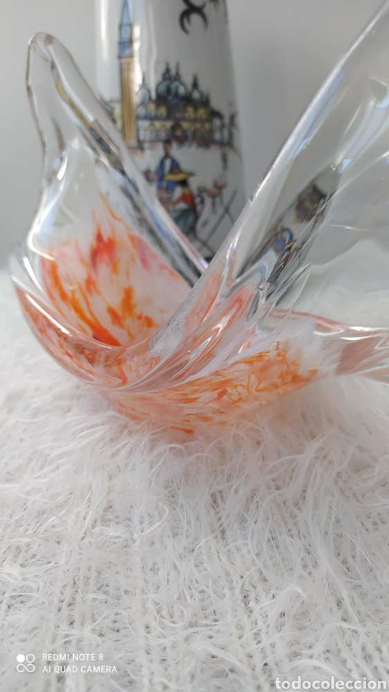 Antig&uuml;edades: Centro de cristal Murano - Foto 3