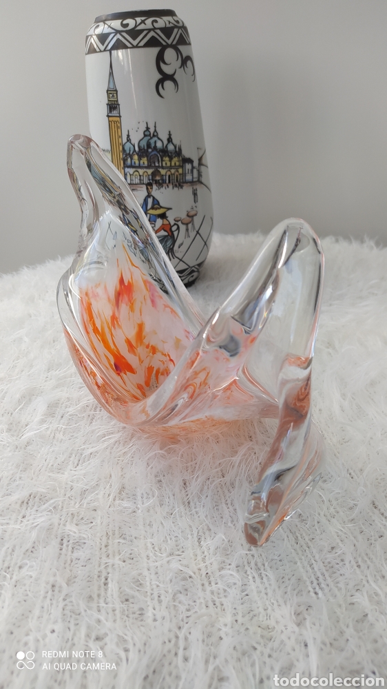 Antig&uuml;edades: Centro de cristal Murano - Foto 4