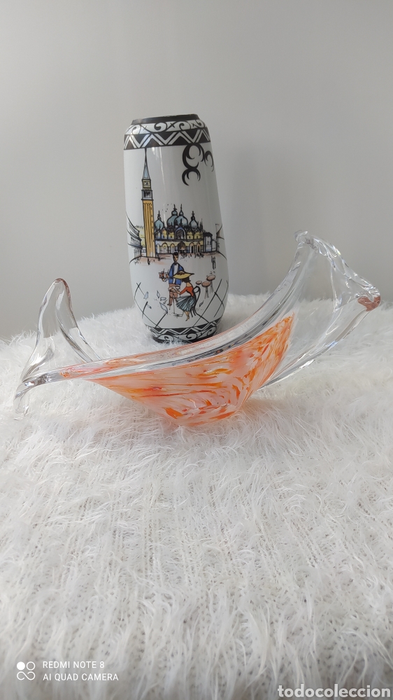 Antig&uuml;edades: Centro de cristal Murano - Foto 5