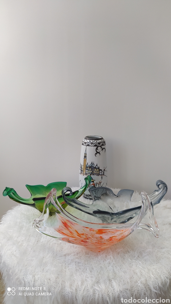 Antig&uuml;edades: Centro de cristal Murano - Foto 6
