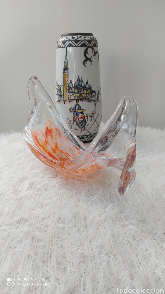Antig&uuml;edades: Centro de cristal Murano - Foto 1