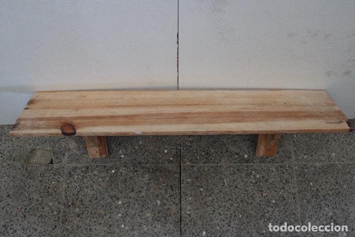 Antig&uuml;edades: repisa de madera balda de pared - Foto 3