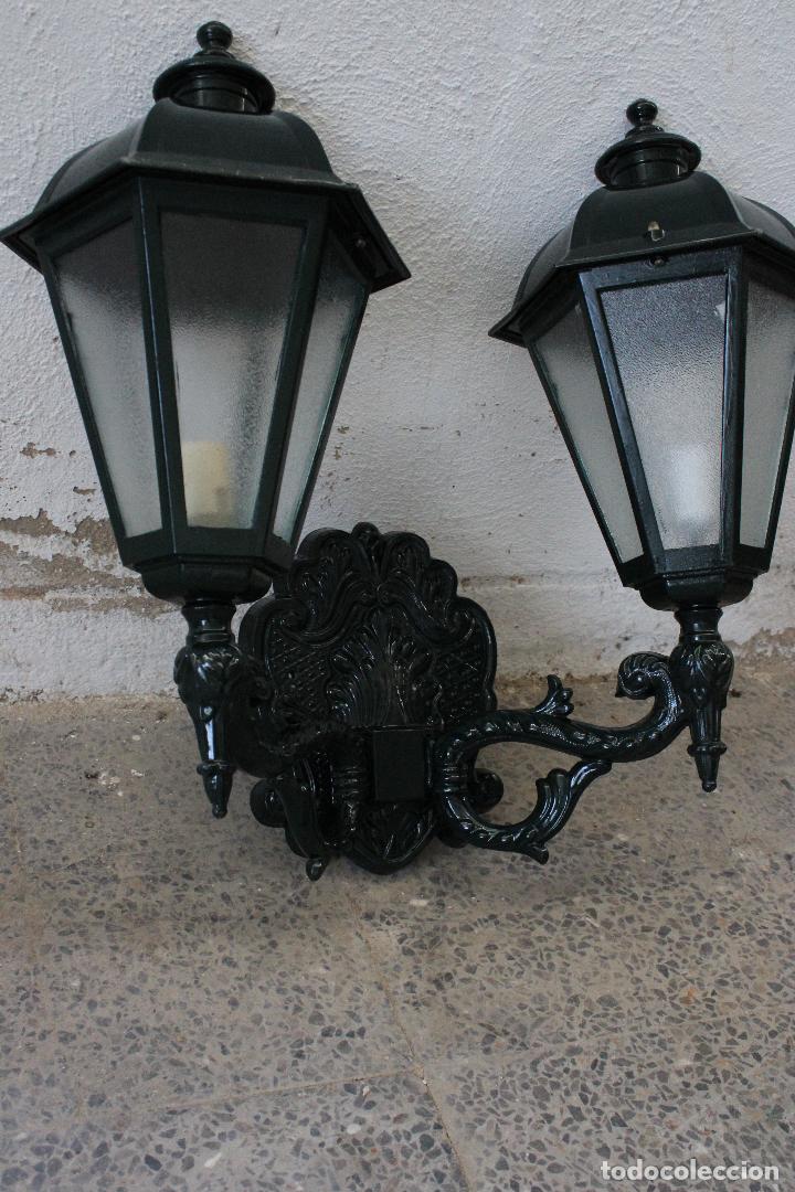 Antig&uuml;edades: aplique farol doble - Foto 2