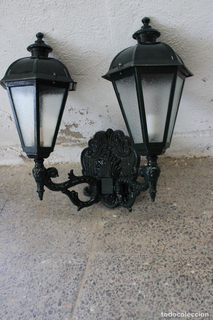 Antig&uuml;edades: aplique farol doble - Foto 7