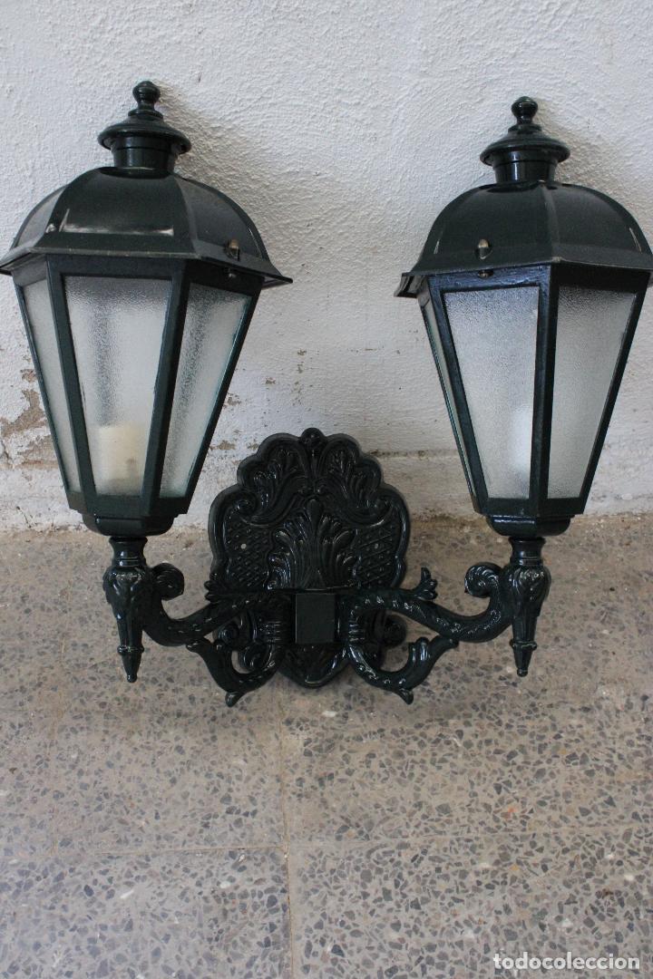 Antig&uuml;edades: aplique farol doble - Foto 1