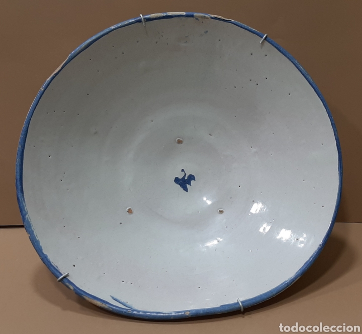 Cuenco Decorativo De Cerámica Dorado - 28 Cm De Diámetro - Colección Agape Para Centro De Mesa O Estantería