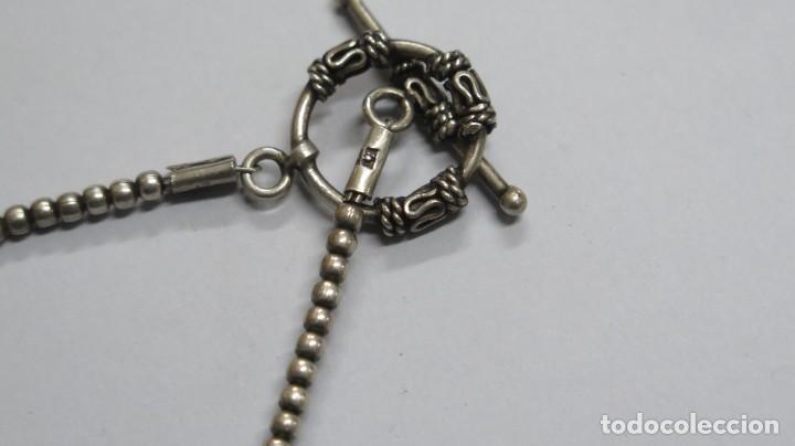 Antig&uuml;edades: COLLAR PIEDRA VERDE Y PLATA - Foto 4