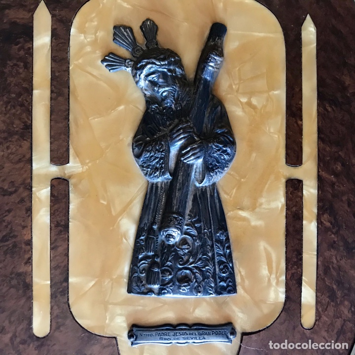 Antig&uuml;edades: SEMANA SANTA SEVILLA - ANTIGUO CUADRO DE JES&Uacute;S DEL GRAN PODER - Foto 2