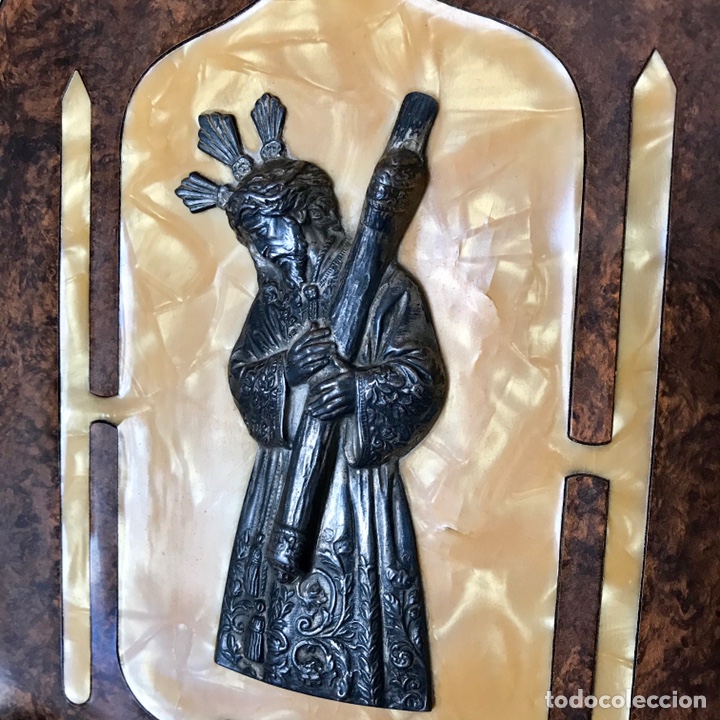 Antig&uuml;edades: SEMANA SANTA SEVILLA - ANTIGUO CUADRO DE JES&Uacute;S DEL GRAN PODER - Foto 5