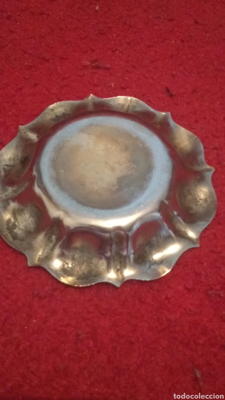 Antig&uuml;edades: Bandeja ba&ntilde;ada en plata - Foto 3