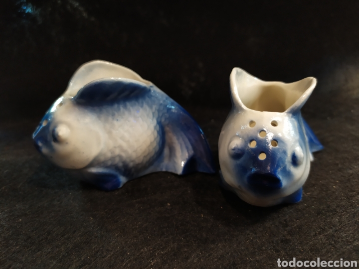 Antig&uuml;edades: Peces de cer&aacute;mica. Recipiente para condimentar. - Foto 4