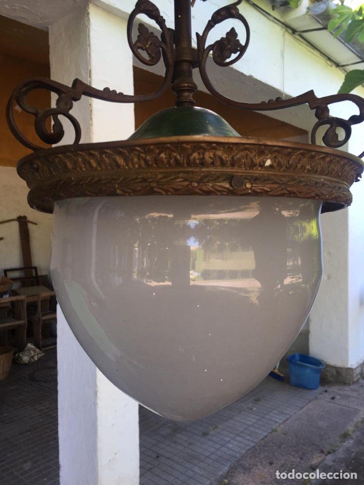 Antig&uuml;edades: ANTIGUO FAROL DE TECHO - Foto 1