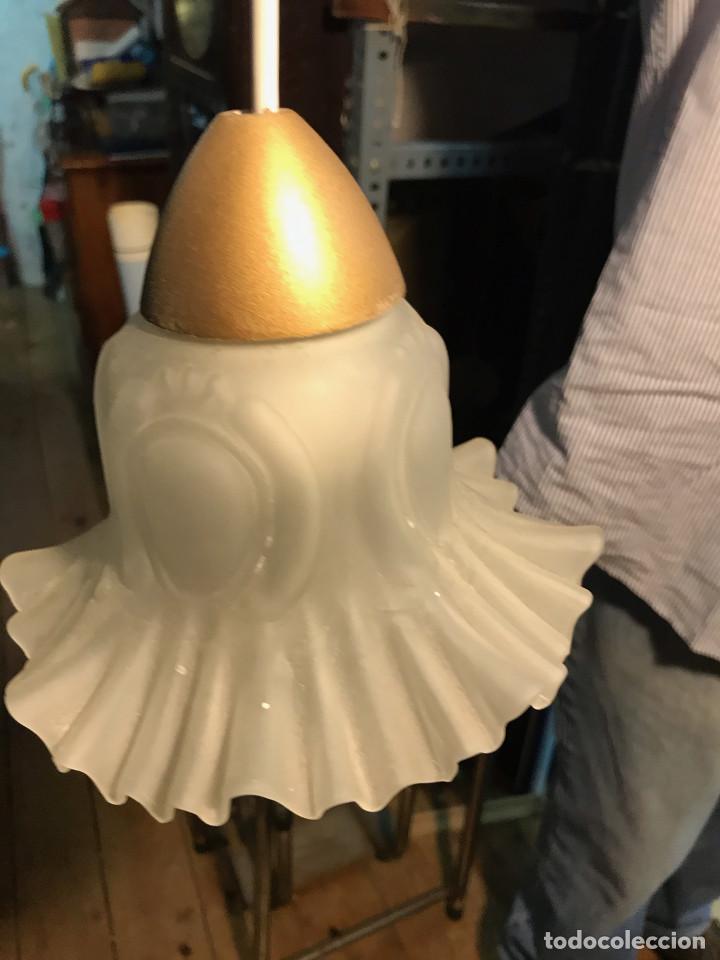 Antig&uuml;edades: Tulipa de cristal vintage - Foto 10