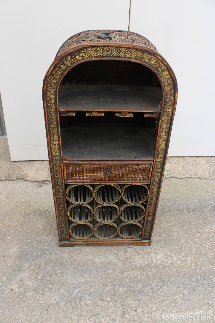 Antig&uuml;edades: mueble botellero bambu - Foto 3