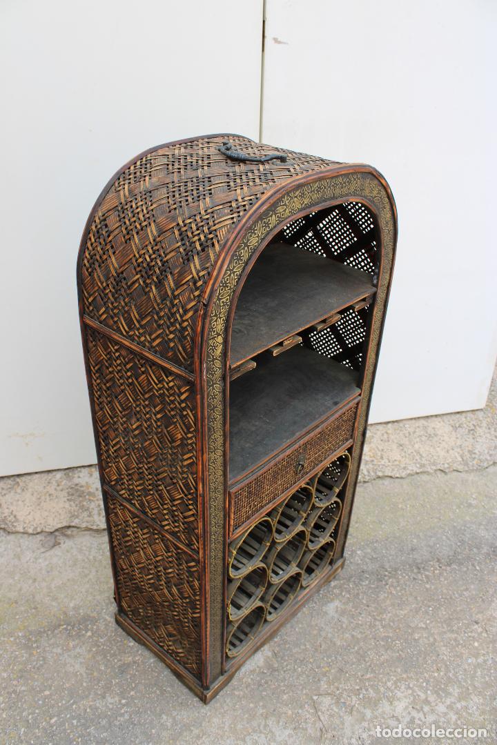 Antig&uuml;edades: mueble botellero bambu - Foto 5
