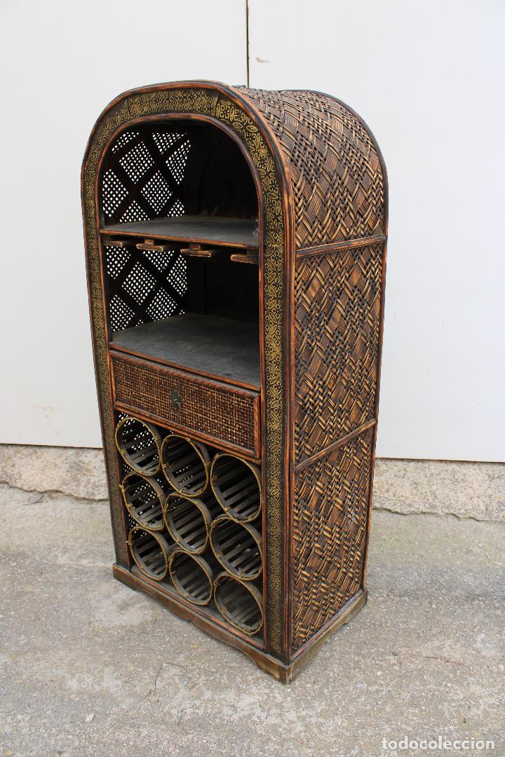 Antig&uuml;edades: mueble botellero bambu - Foto 6