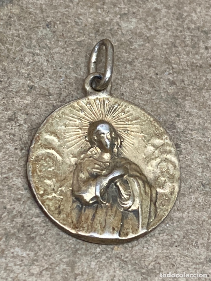 Antig&uuml;edades: Medalla de plata religiosa - Foto 1