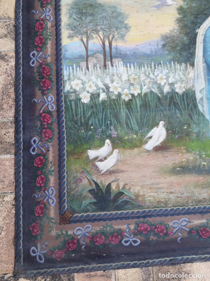 Antig&uuml;edades: ANTIGUO LIENZO TEMATICA RELIGIOSA - Foto 6