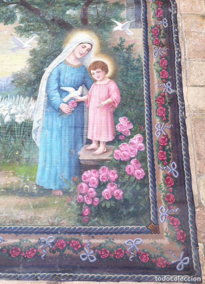 Antig&uuml;edades: ANTIGUO LIENZO TEMATICA RELIGIOSA - Foto 7