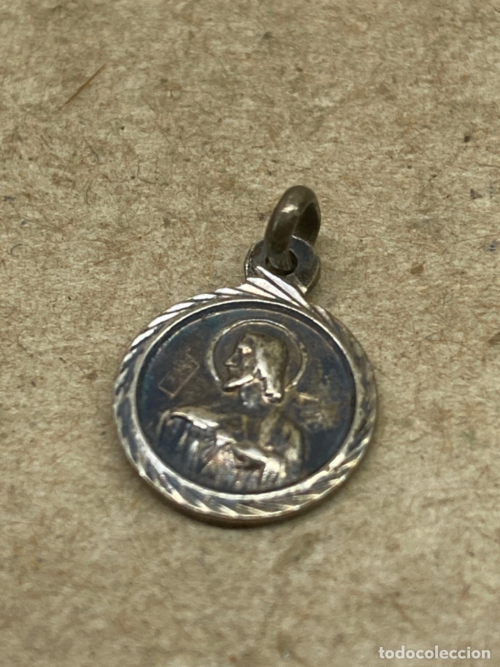 Antig&uuml;edades: Medalla de plata religiosa - Foto 2