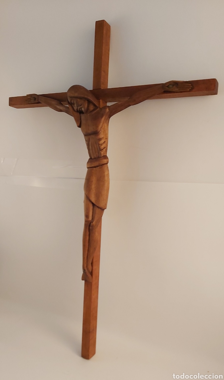 Antig&uuml;edades: CRUCIFIJO DE MADERA - Foto 3