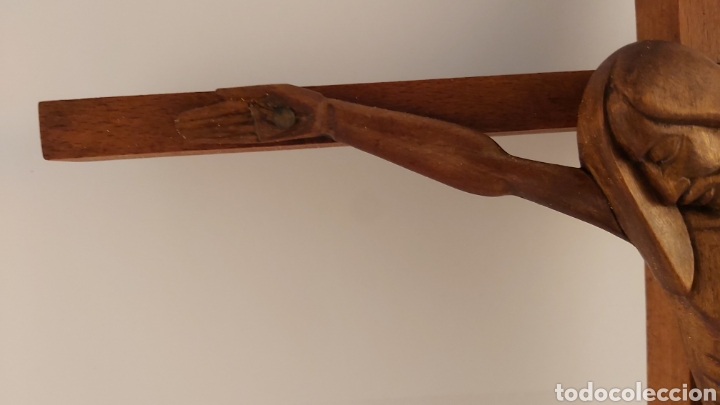 Antig&uuml;edades: CRUCIFIJO DE MADERA - Foto 5