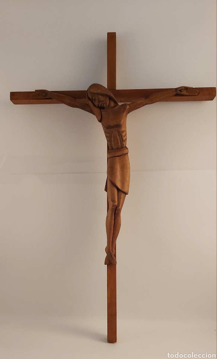 Antig&uuml;edades: CRUCIFIJO DE MADERA - Foto 1