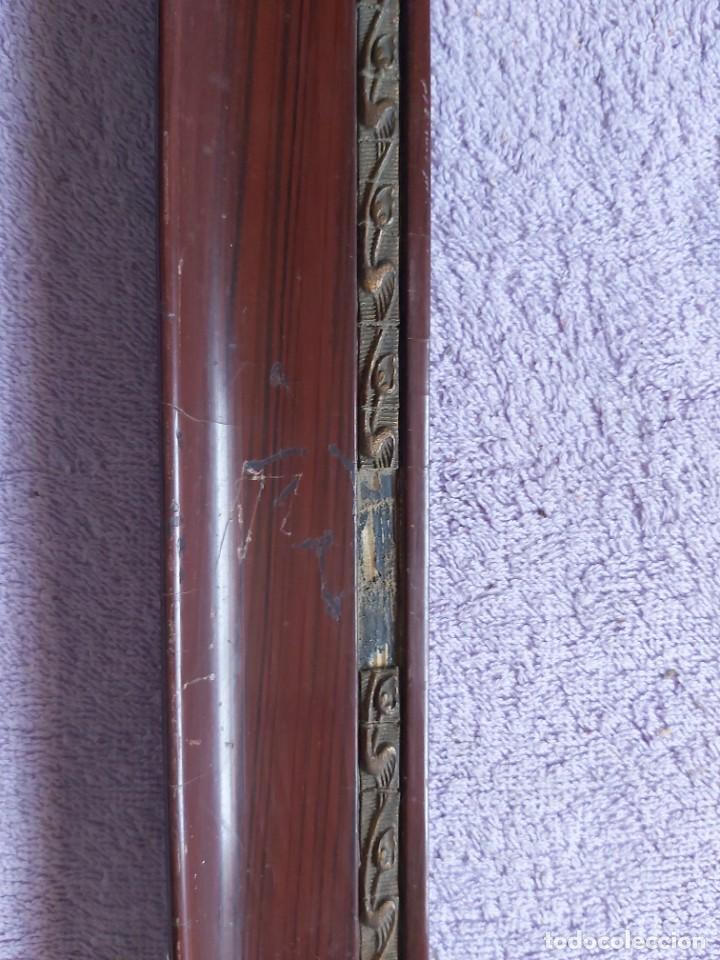 Antig&uuml;edades: Marco antiguo de madera con greca. - Foto 3