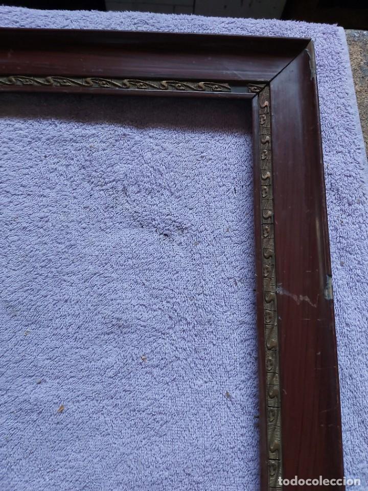 Antig&uuml;edades: Marco antiguo de madera con greca. - Foto 4