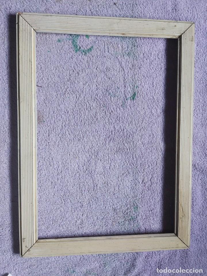 Antig&uuml;edades: Marco antiguo de madera en blanco. - Foto 1