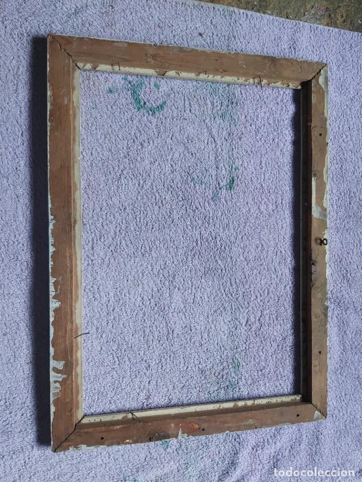 Antig&uuml;edades: Marco antiguo de madera en blanco. - Foto 3