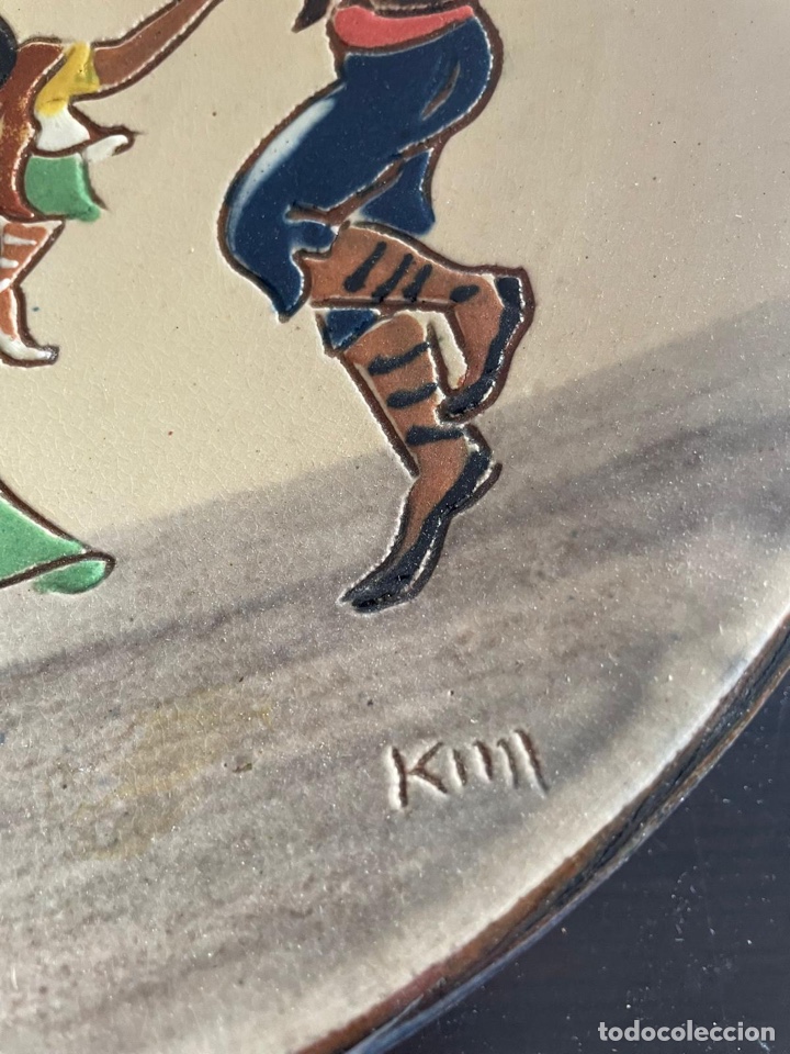 Antig&uuml;edades: Plato antiguo firmado - Foto 2