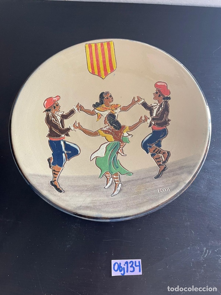 Antig&uuml;edades: Plato antiguo firmado - Foto 1