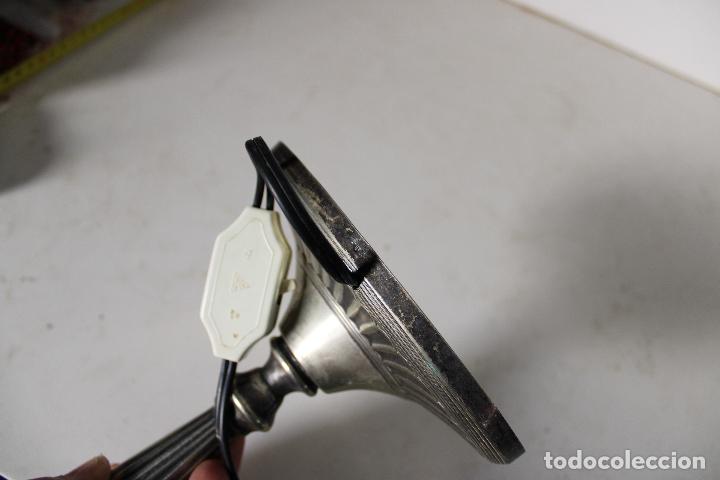 Antig&uuml;edades: lampara sobremesa alpaca - Foto 3