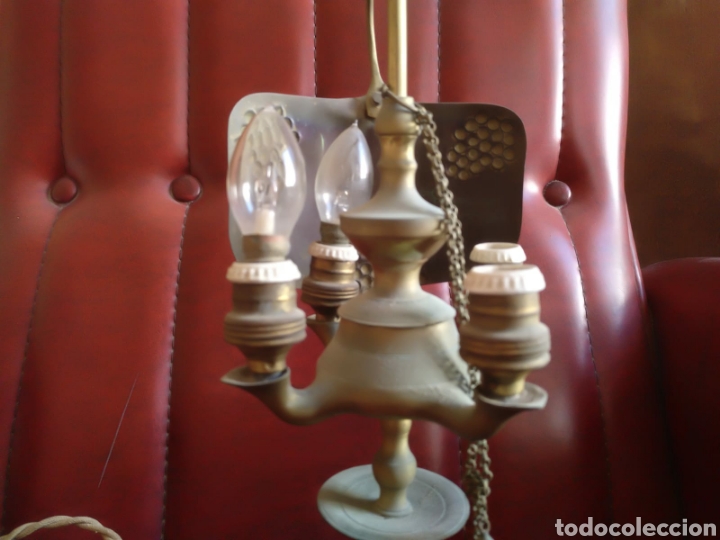Antig&uuml;edades: ANTIGUO CANDIL ELECTRICO, FUNCIONA - Foto 2