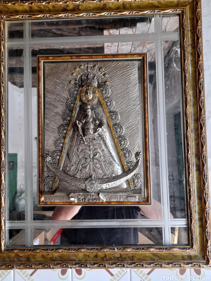 Antig&uuml;edades: Cuadro espejo ,Virgen del Rocio - Foto 6