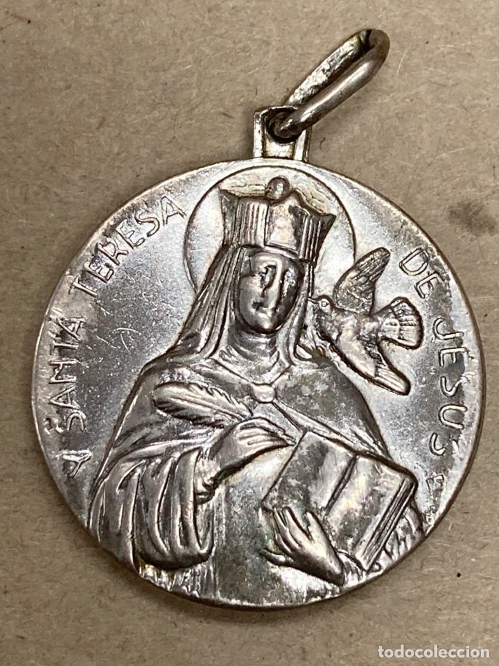 Antig&uuml;edades: Medalla plateada Hijas de Mar&iacute;a - Foto 2
