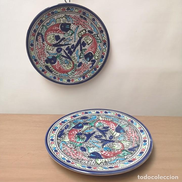 Antig&uuml;edades: Pareja Platos Decorativos - Foto 1