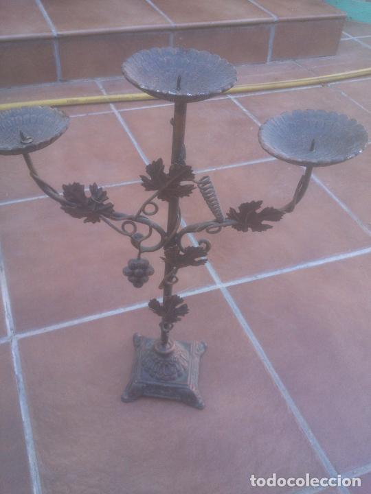 Antig&uuml;edades: Candelabro Velero .3 luces,Uvas. - Foto 2