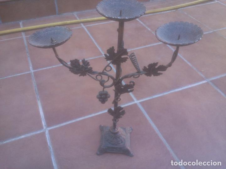 Antig&uuml;edades: Candelabro Velero .3 luces,Uvas. - Foto 1