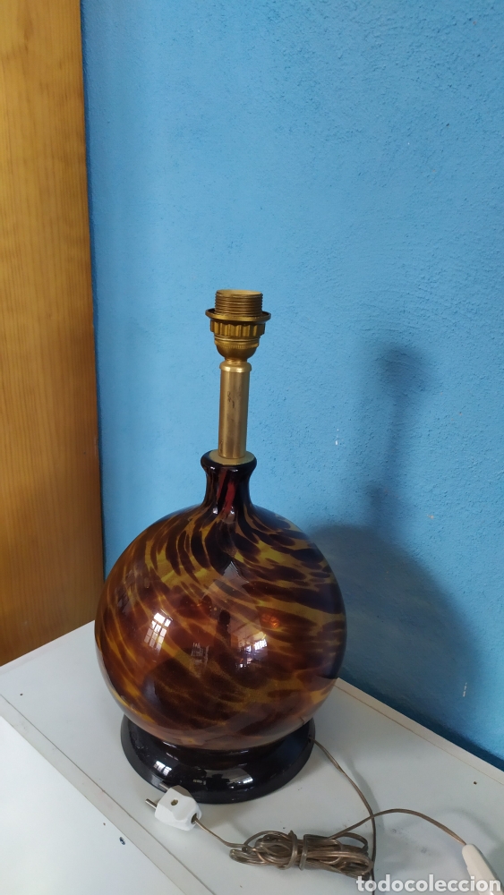 Antig&uuml;edades: L&aacute;mpara de mesa Cristal Antigua - Foto 2