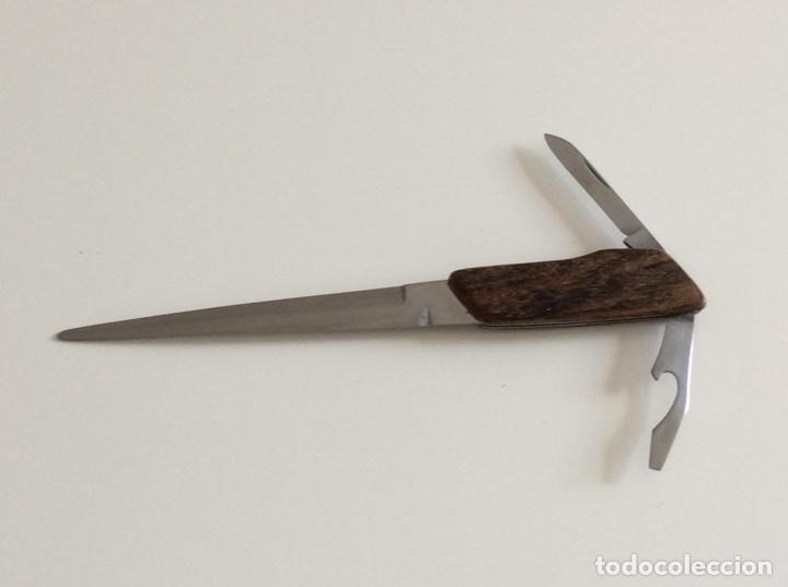 Antig&uuml;edades: Cuchillo multiusos con mango de asta de ciervo - Foto 4