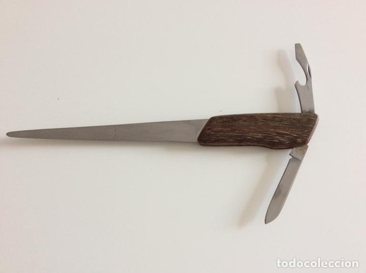 Antig&uuml;edades: Cuchillo multiusos con mango de asta de ciervo - Foto 5
