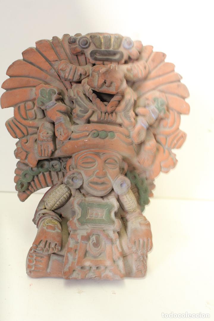 Antig&uuml;edades: figura azteca terracota - Foto 2