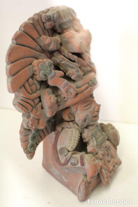 Antig&uuml;edades: figura azteca terracota - Foto 3