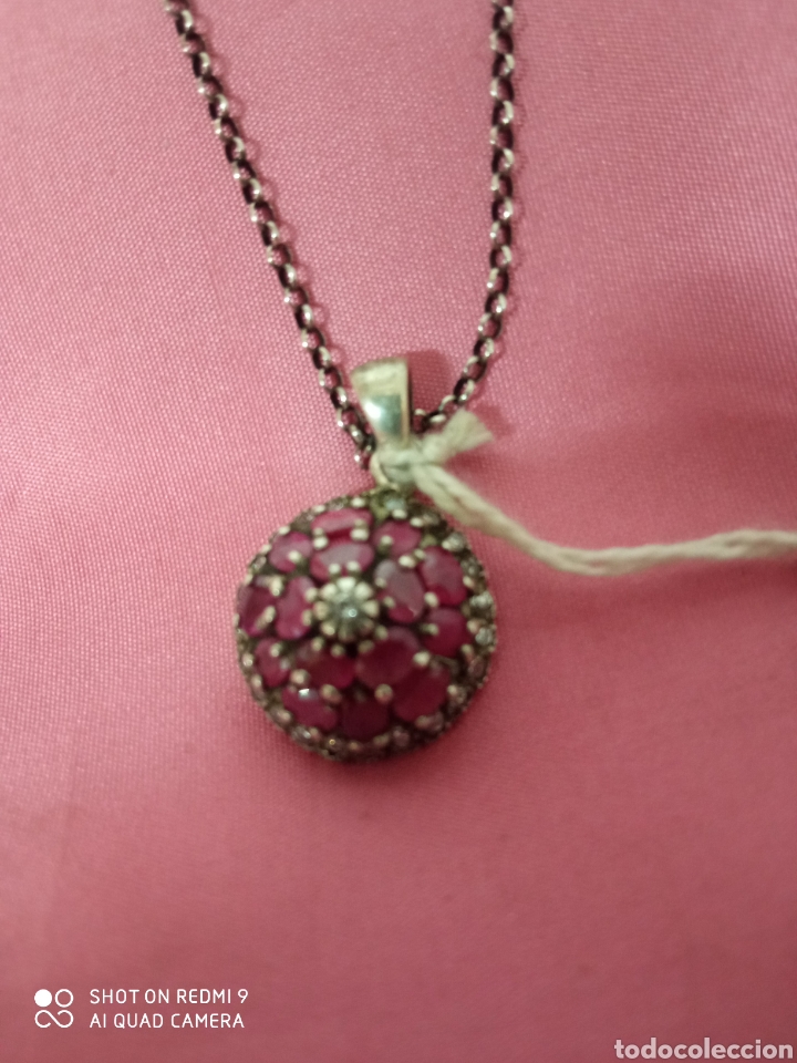 Antig&uuml;edades: colgante cadena plata + - Foto 2
