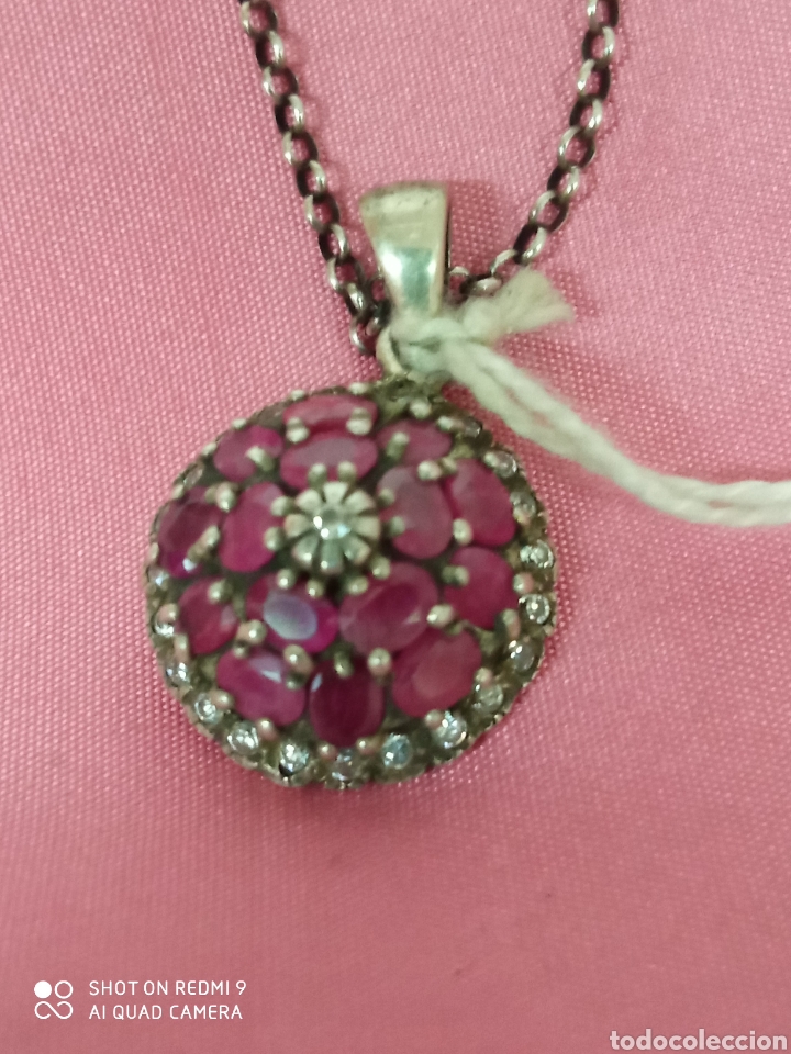 Antig&uuml;edades: colgante cadena plata + - Foto 3