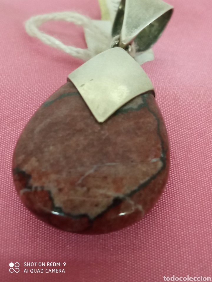 Antig&uuml;edades: Colgante plata y piedras + - Foto 1
