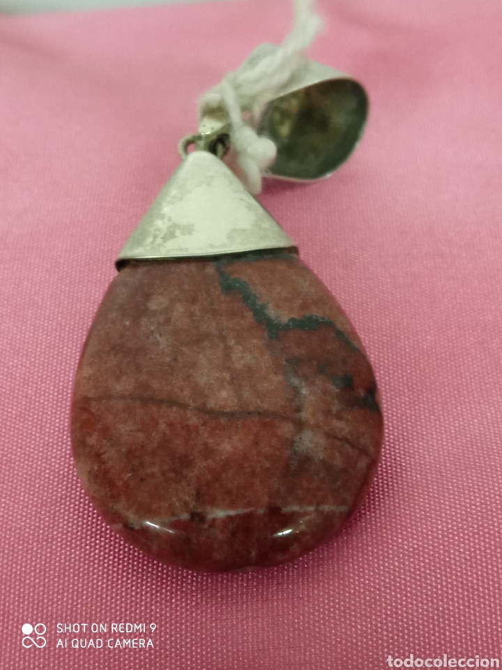 Antig&uuml;edades: Colgante plata y piedras + - Foto 3